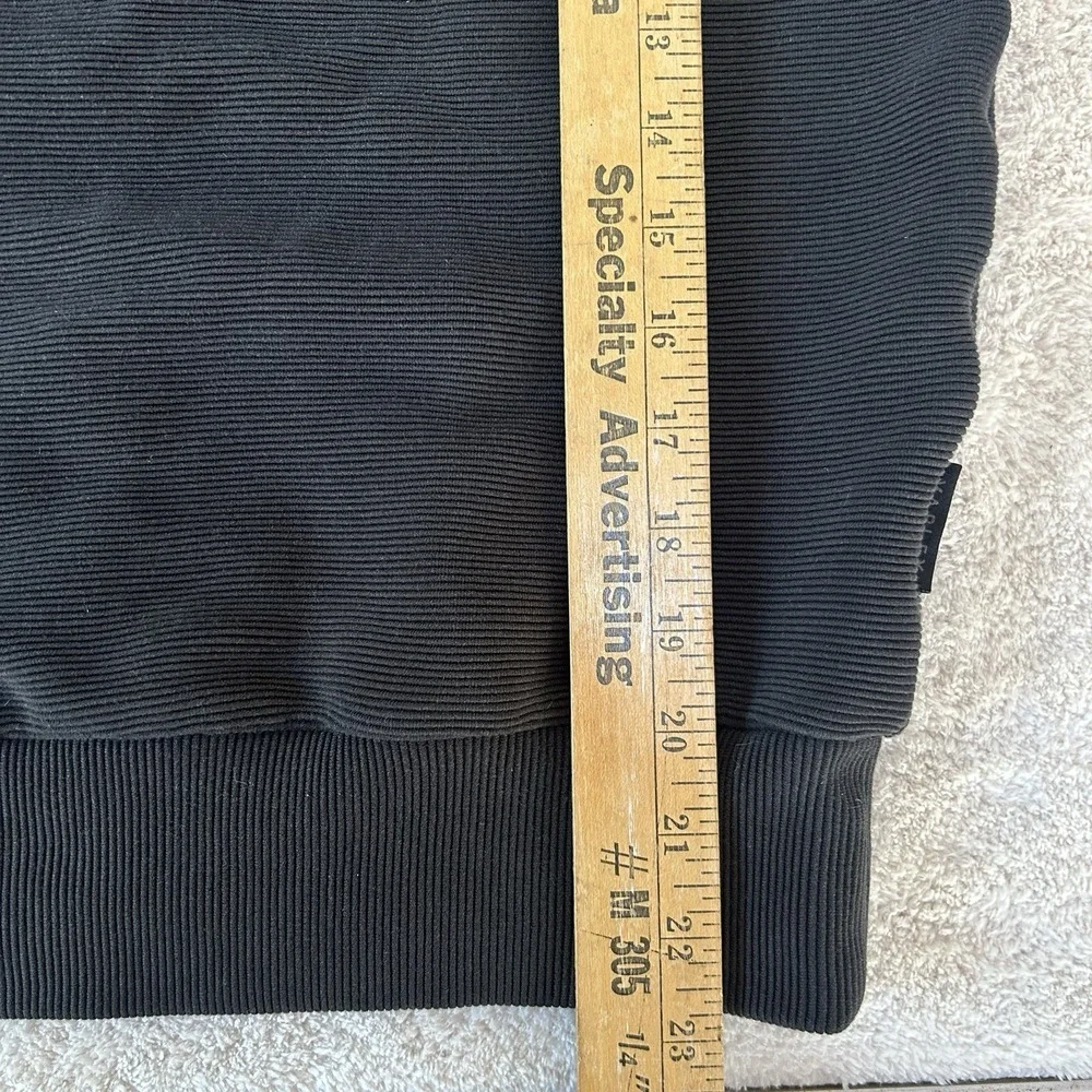 Varley Women's Medium Vine Gold Half Zip Black  Sweatshirt Pullover Oversized - Picture 5 of 8